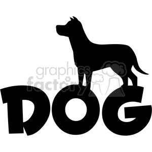 300x300 Royalty Free Royalty Free Rf Clipart Illustration Dog Silhouette