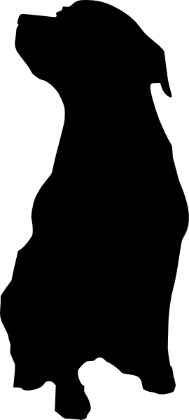 270x598 Rottweiler Dog Silhouette Clip Art