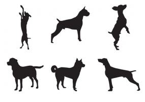 285x200 Dog Silhouette Free Vector Graphic Art Free Download (Found 11,854