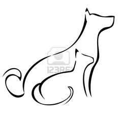 236x236 Dog Tattoo Outline