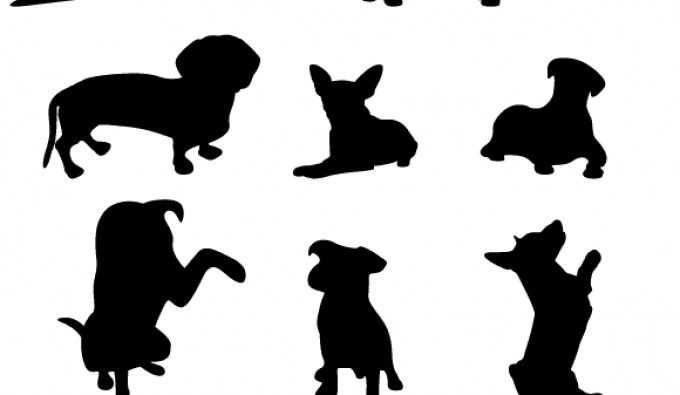 680x395 Dog Vector Silhouettes Vectorish