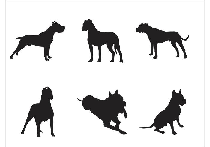 700x490 Free Vector Dog Silhouettes