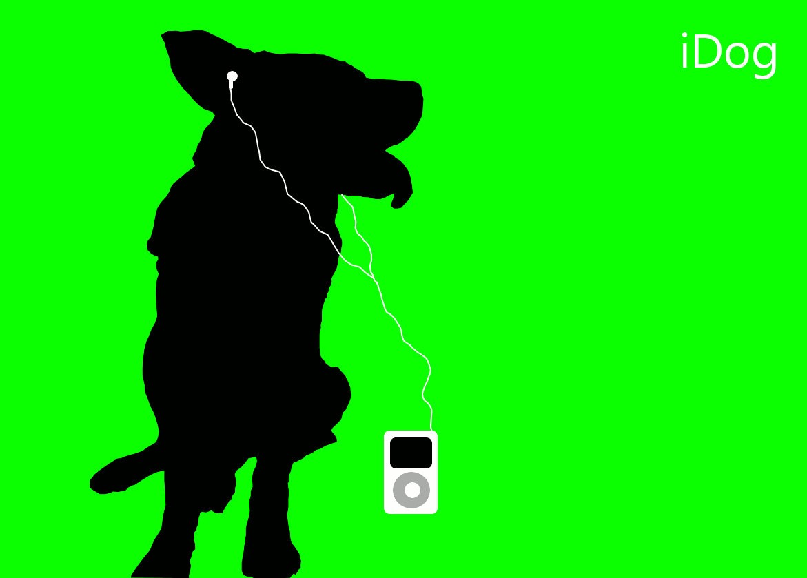 1171x839 Dog Apple Cute Animals Green Mutt Dogs Ipod Neon Small Wallpaper