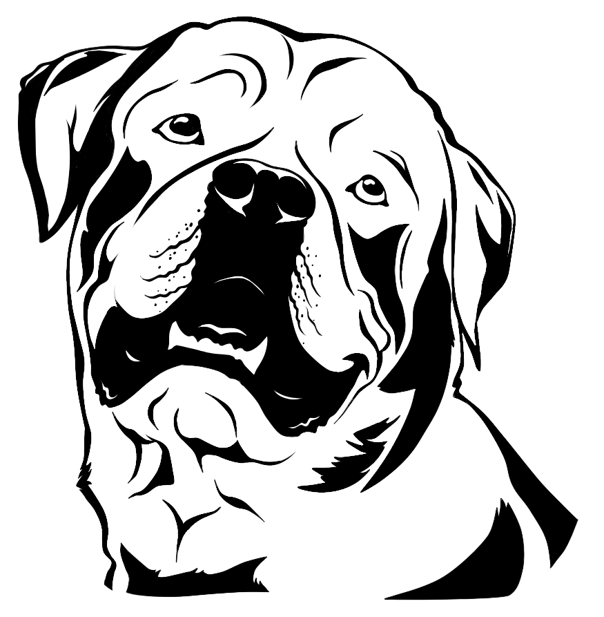 875x893 Rottweiler Silhouette By Koeteren