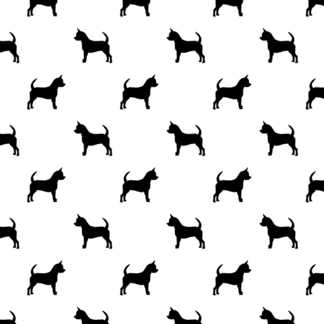 470x470 Chihuahua Silhouette Fabric