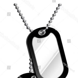 300x300 Photostock Vector Dog Tags With Chain Icon Isolated On Transparent