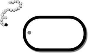 299x180 Dog Tag Grey Clip Art