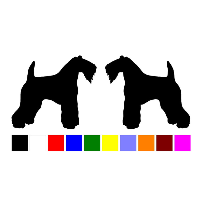 640x640 Hotmeini Car Stickers15cm 2 Kerry Blue Terrier Dog Breed Home Car