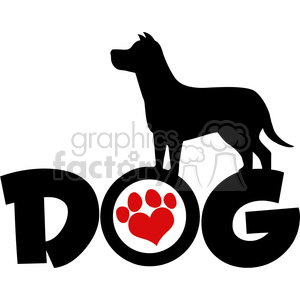 300x300 Royalty Free Royalty Free Rf Clipart Illustration Dog Black