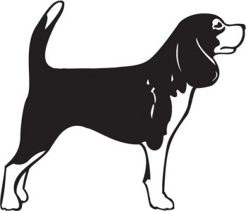 349x300 Short Haired Dogs Vector Silhouettes