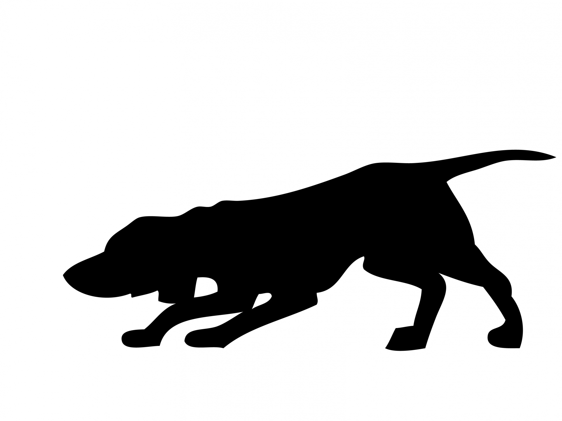 1920x1440 Dog, Hound Black Silhouette Free Stock Photo