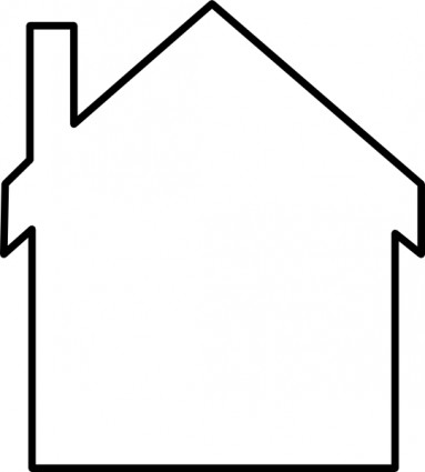 383x425 House Silhouette Clip Art Vector Clip Art Free Vector Free Download