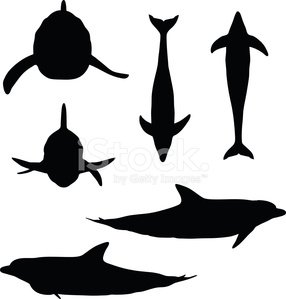 286x299 Dolphin Silhouette Premium Clipart