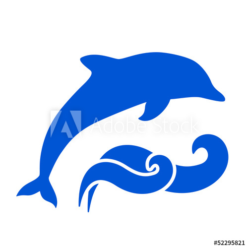 500x500 Dolphin Silhouette