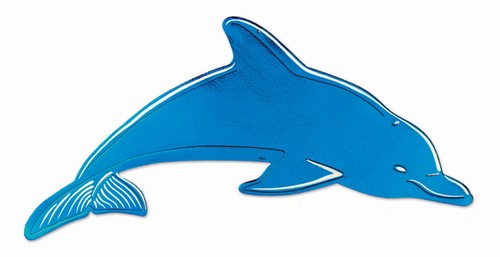 500x257 Foil Dolphin Silhouette