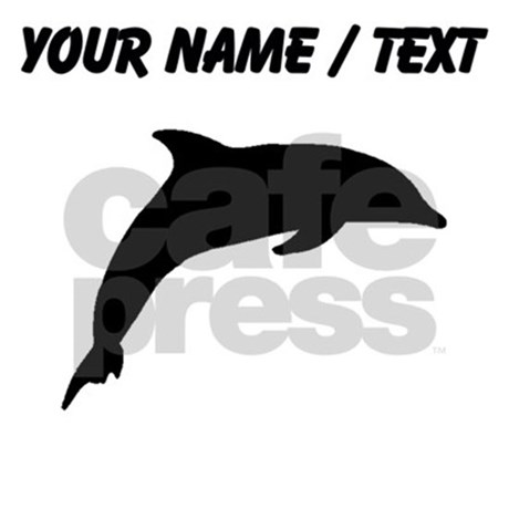 460x460 Custom Dolphin Silhouette Sports Bottle By Customanimalsilhouette