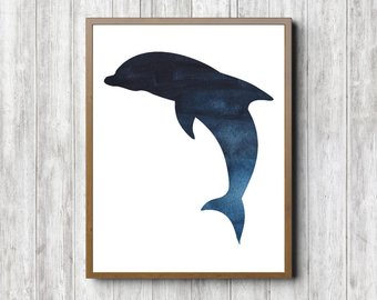 340x270 Dolphin Silhouette Etsy
