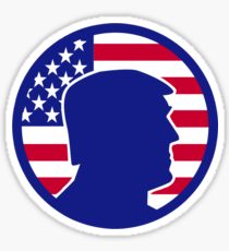 210x230 Donald Trump Silhouette Stickers Redbubble