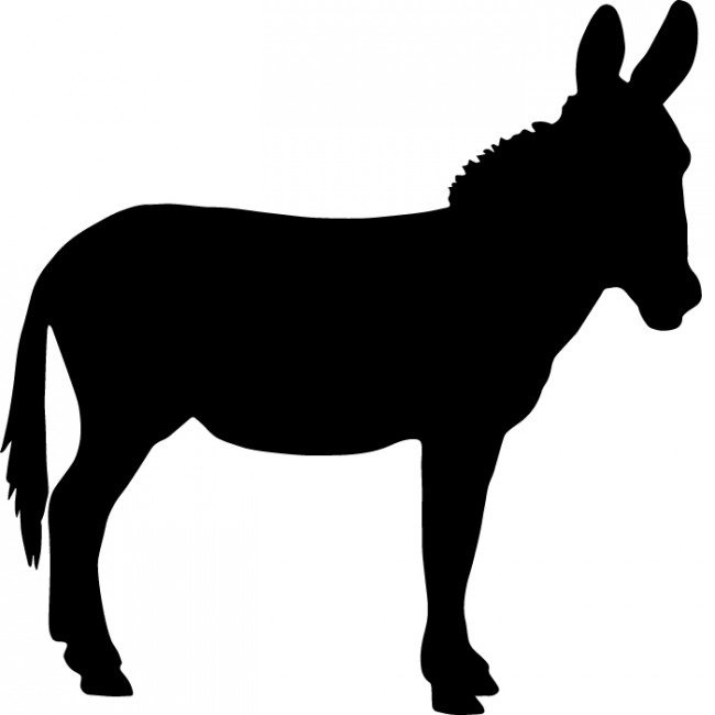 Donkey Head Silhouette at GetDrawings | Free download