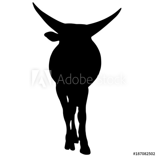 500x500 Ox Silhouette Vector Graphics