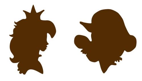499x284 Mario And Princess Peach Silhouette Embroideries! Added Templates