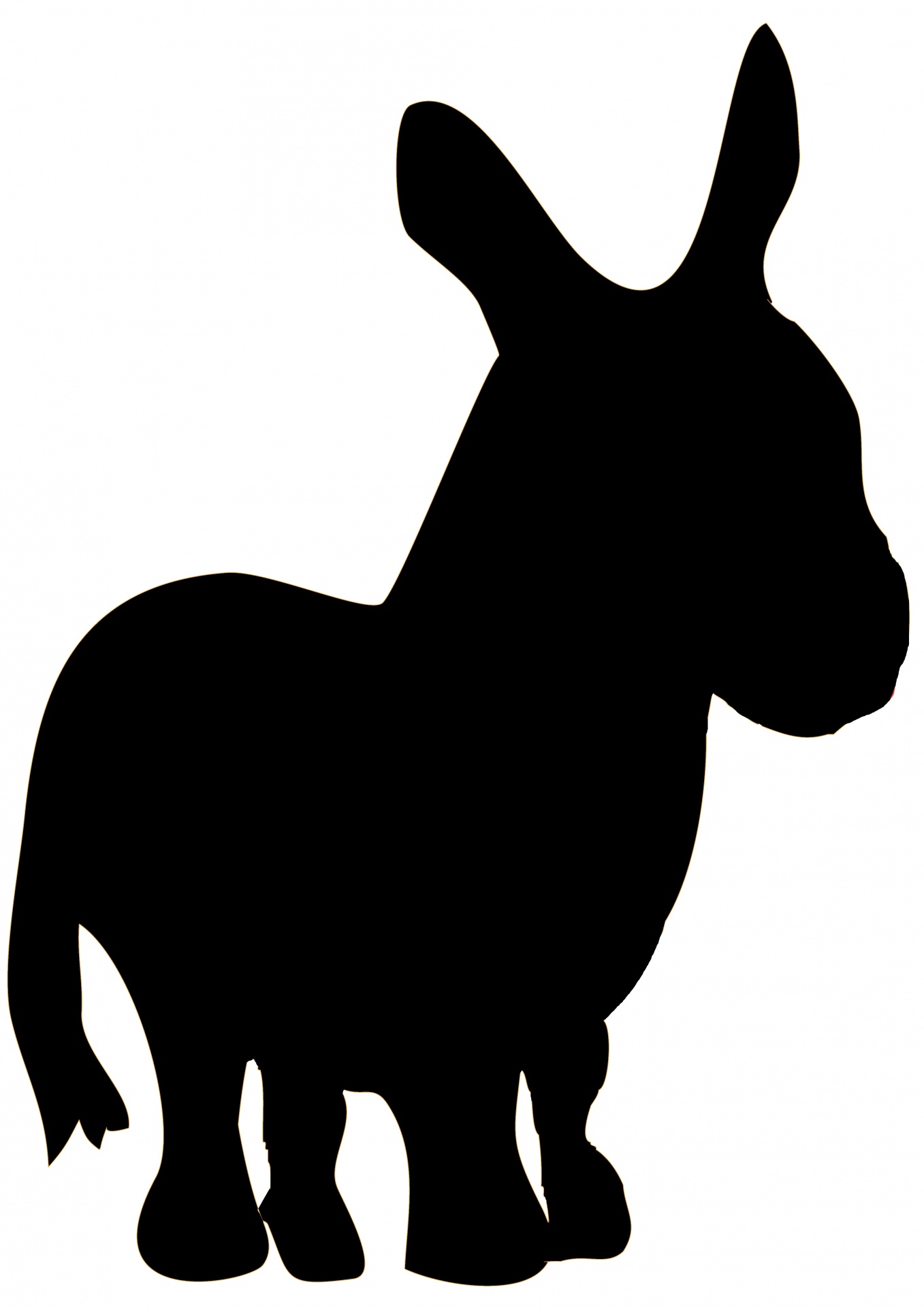 1357x1920 Donkey Silhouette Free Stock Photo