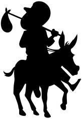 163x235 Donkey Silhouette Premium Clipart