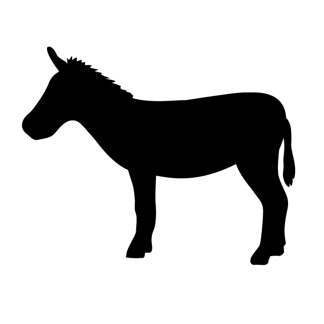 640x640 Donkey Animal Silhouette Free Illustrations