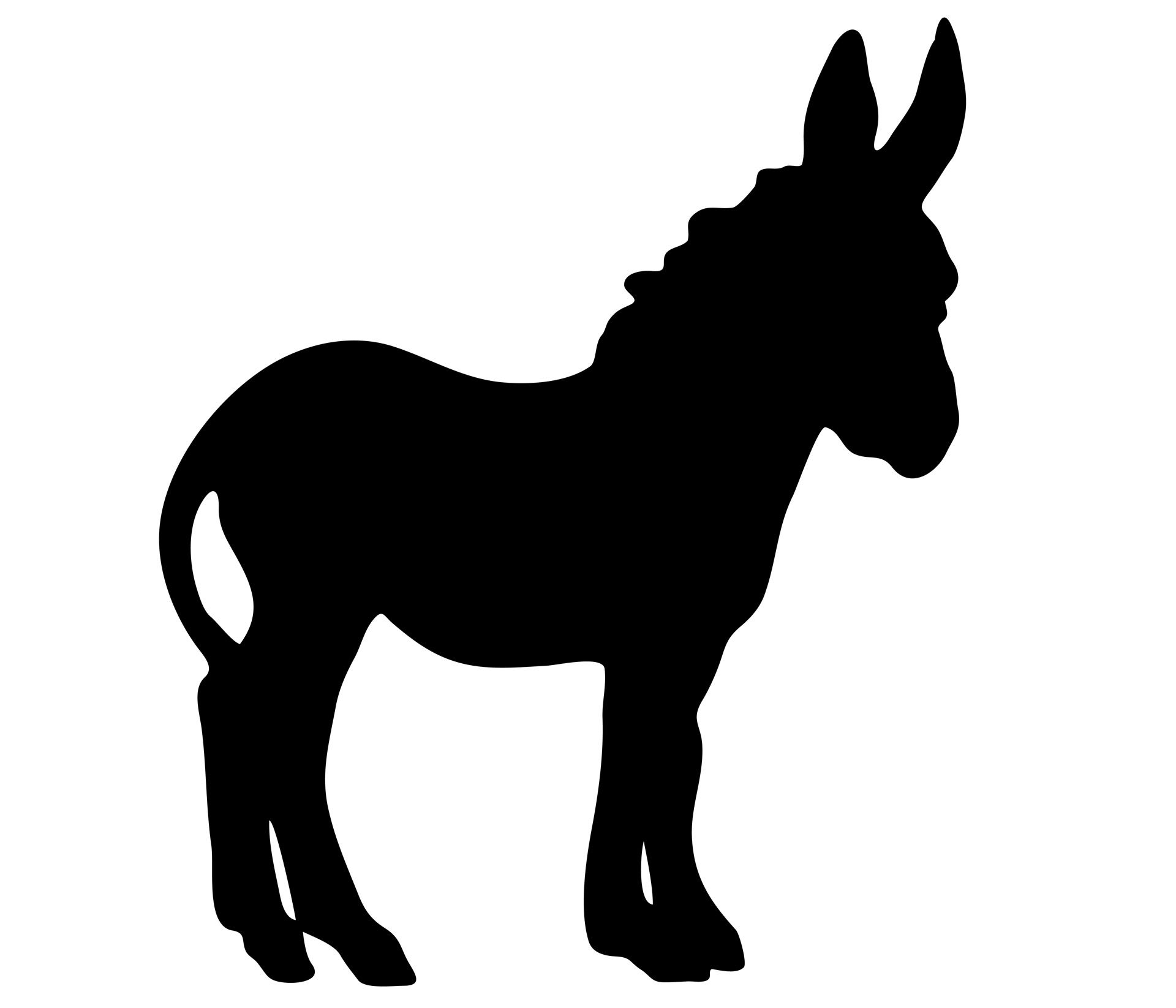 1920x1646 Fiesta Black Silhouette Clip Art Donkeys