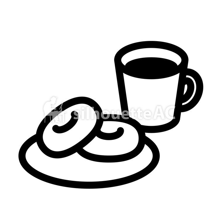 750x750 Free Silhouettes Donut, Bagel, Cafe