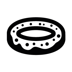 283x283 Donut Silhouettes Silhouettes Of Donut Free