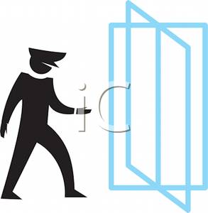 293x300 Black Silhouette Of A Man Standing In Front Of A Revolving Door