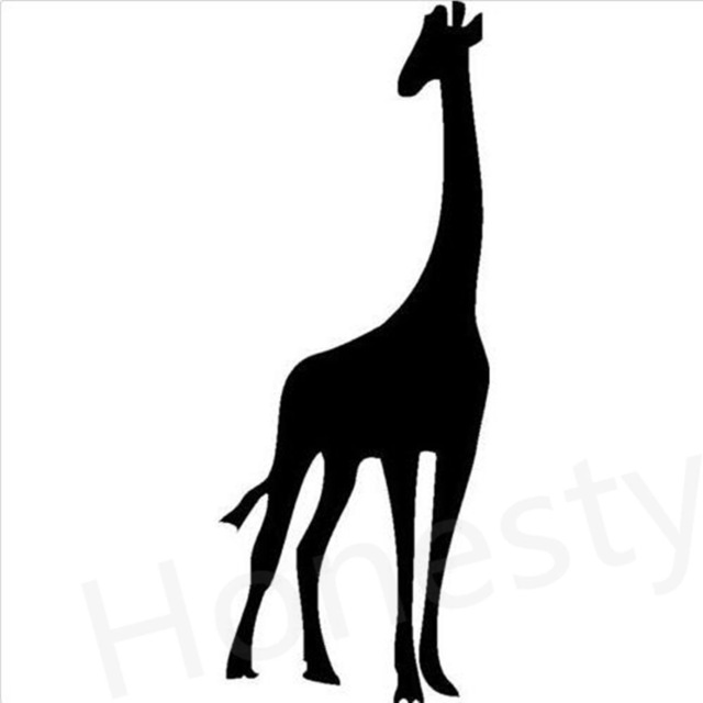 640x640 Giraffe Standing Silhouette Car Wall Home Glass Window Door Car
