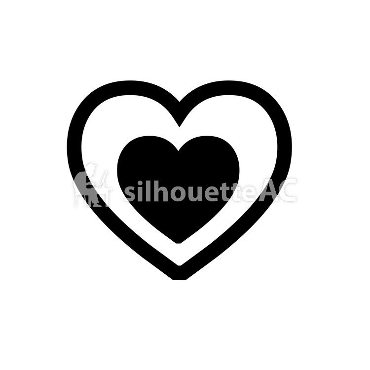 750x750 Free Silhouette Vector Two, Love, Tiny, Icon