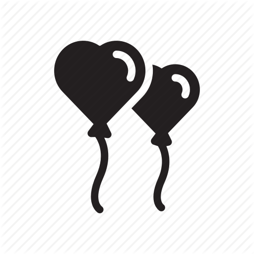 512x512 Ballon, Double, Heart, Love, Romantic, Valentine, Valentine's Day