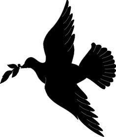 236x278 Dove Silhouette Vector Clipart