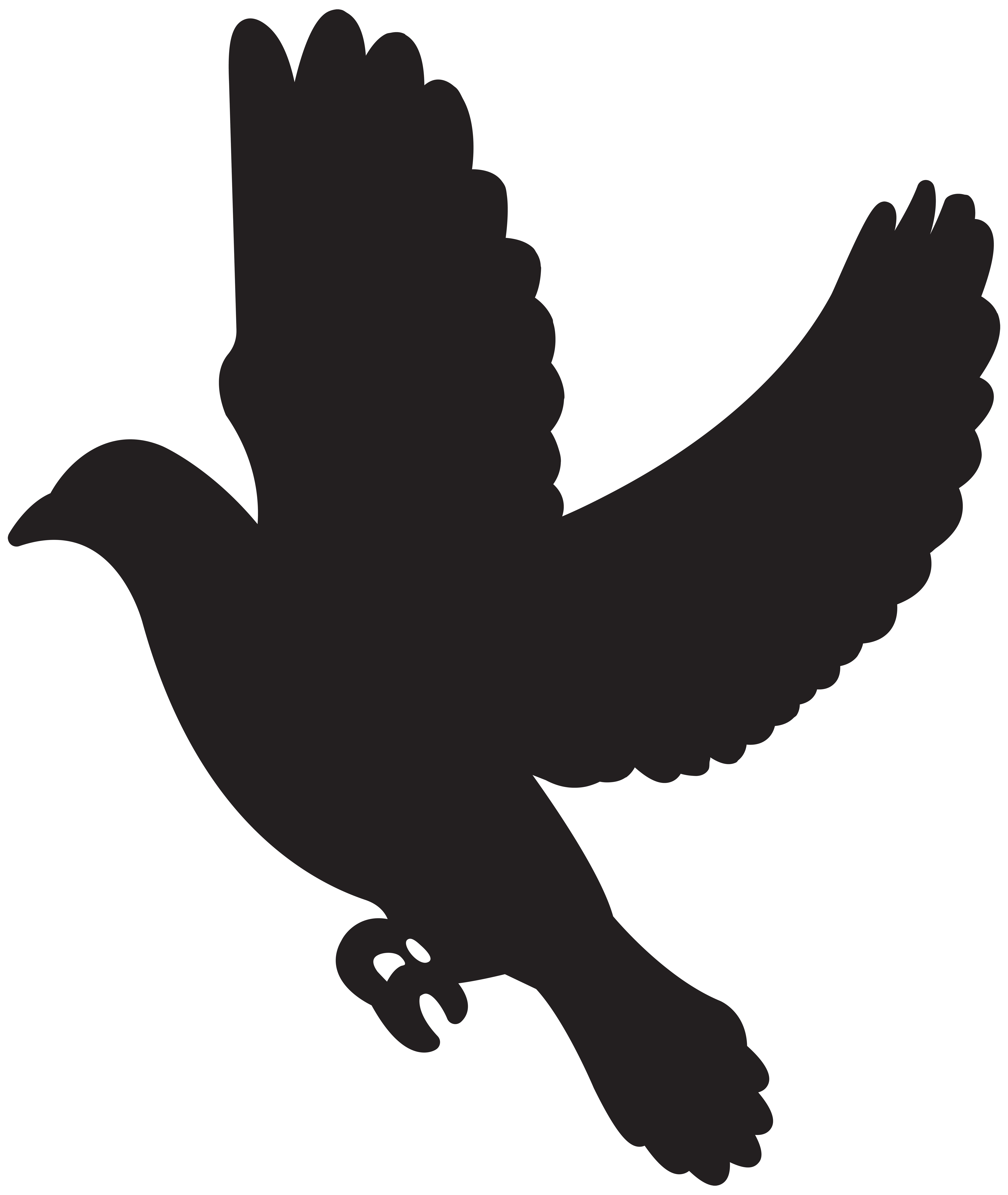 6746x8000 Flying Dove Silhouette Png Clip Artu200b Gallery Yopriceville