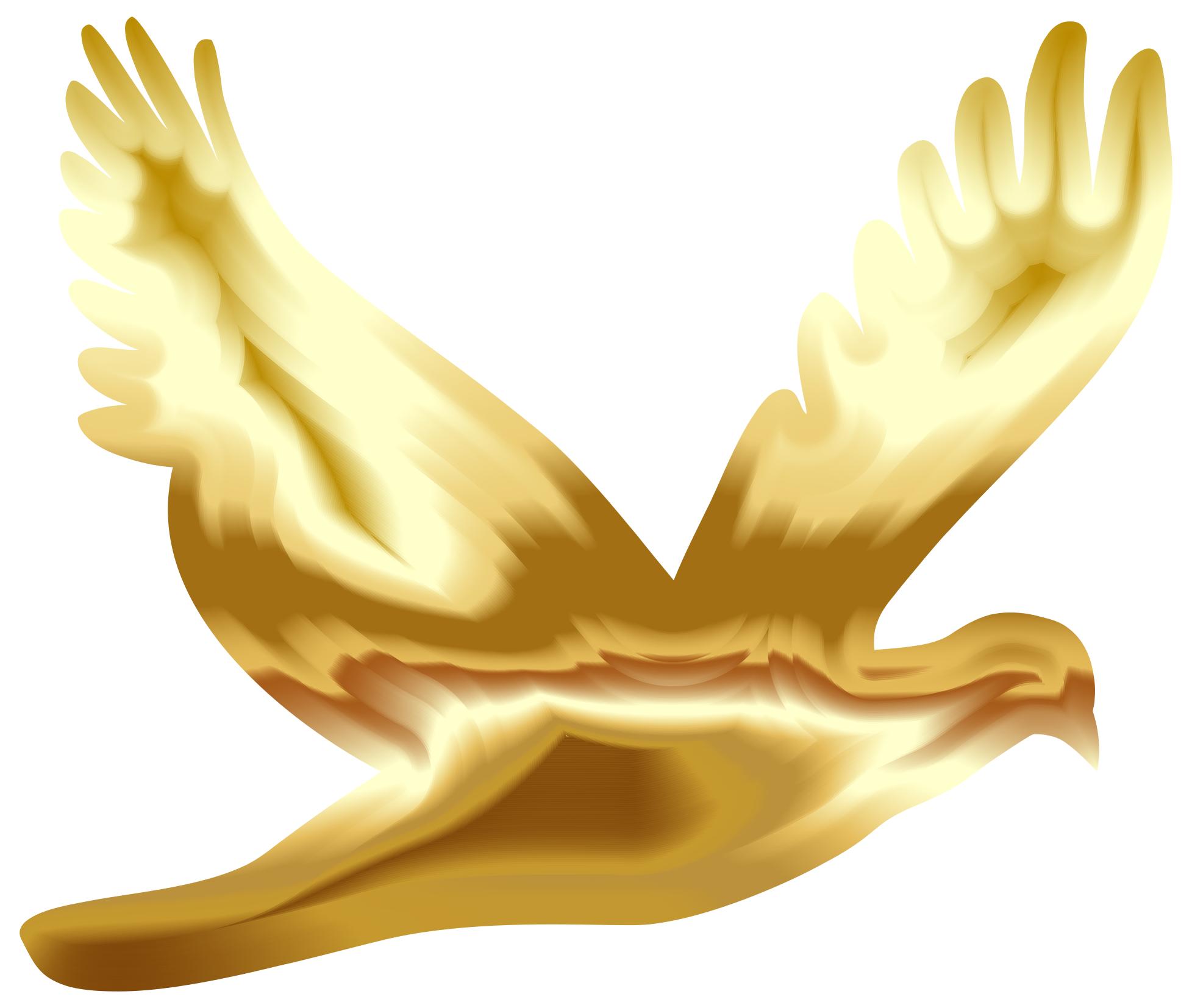 1955x1654 Gold Flying Dove Silhouette No Background Clipart