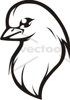224x320 Dove In Black And White Outline