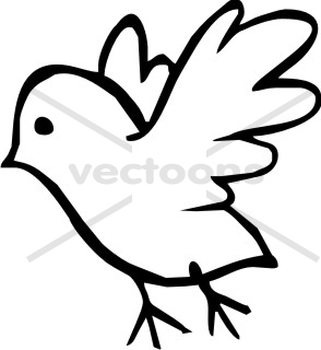 294x320 Pidgeons Clipart Dove Outline 3789243