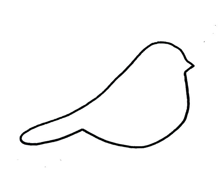 736x629 Outline Of A Bird