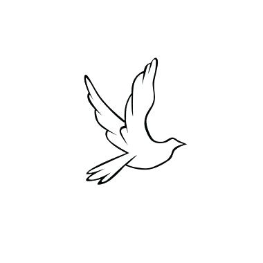 Dove Silhouette Tattoo at GetDrawings | Free download