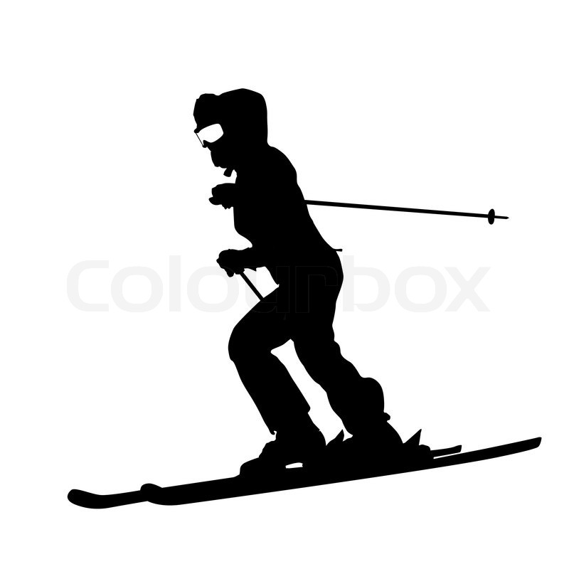 800x800 List Of Synonyms And Antonyms Of The Word Skier Silhouette