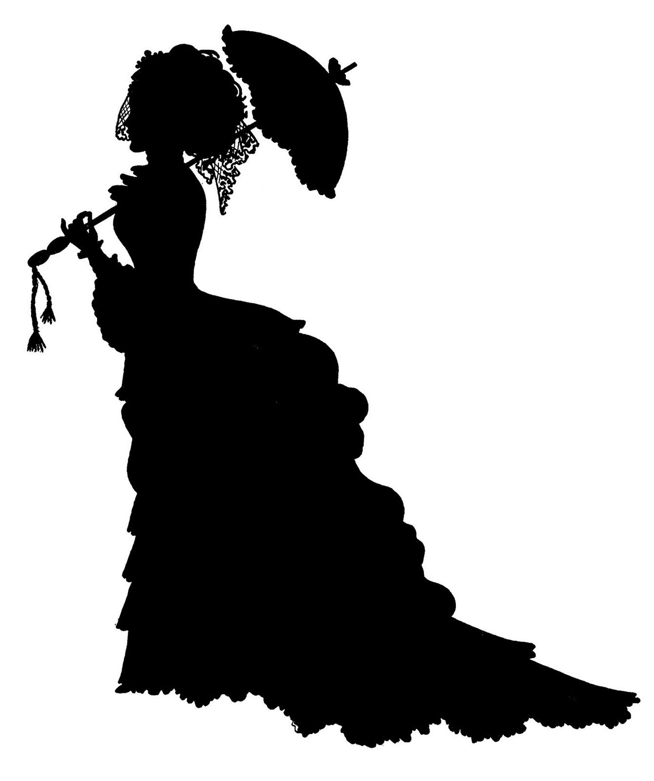 1341x1600 Vintage Silhouette Clipart