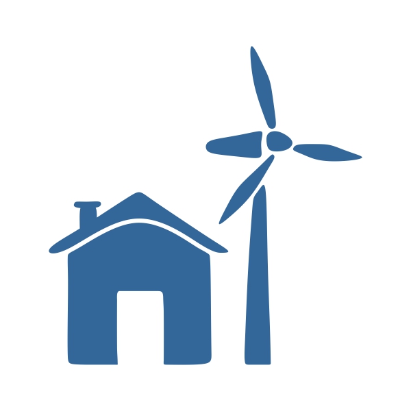 600x600 Wind Mill Cuttable Design Cut File. Vector, Clipart, Digital