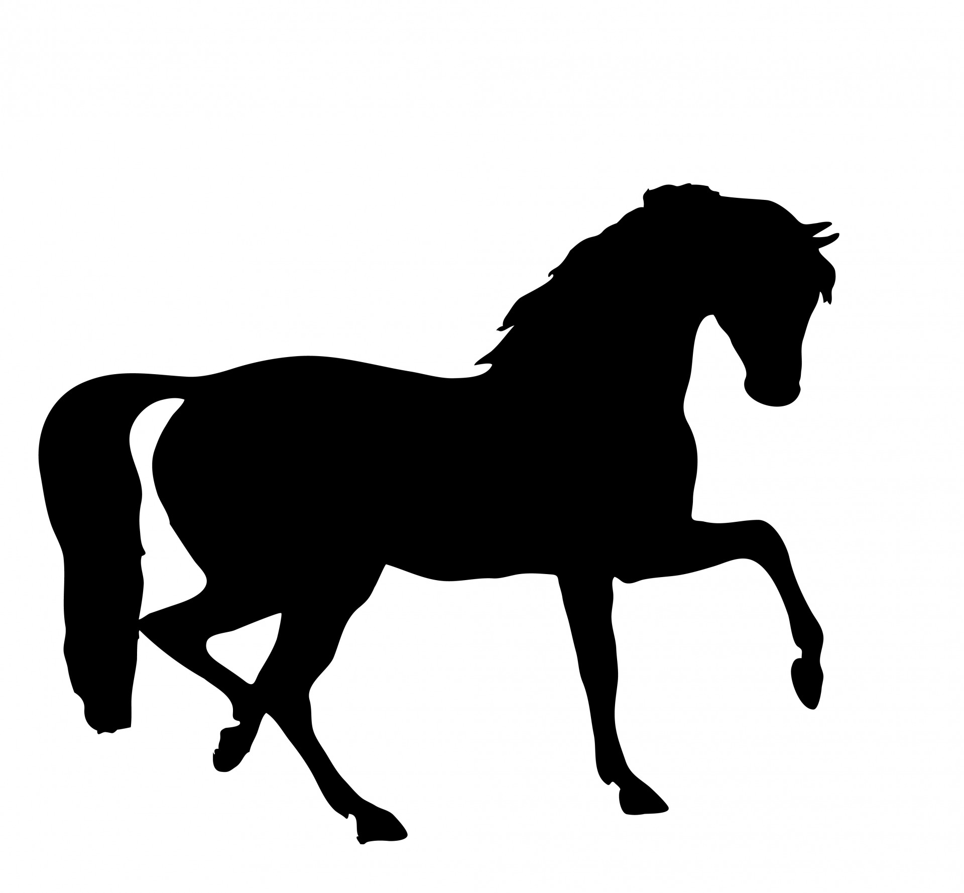 1920x1778 Horse Silhouette Clipart Free Stock Photo
