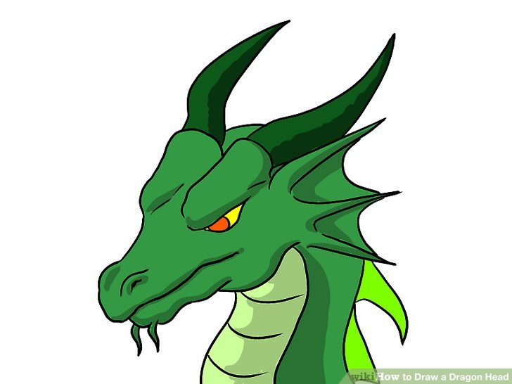 728x546 How To Draw A Dragon Head (With Pictures)