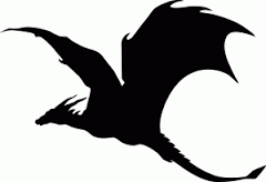 240x164 Dragon Head Silhouette