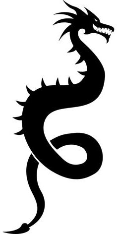 Dragon Silhouette Free at GetDrawings | Free download