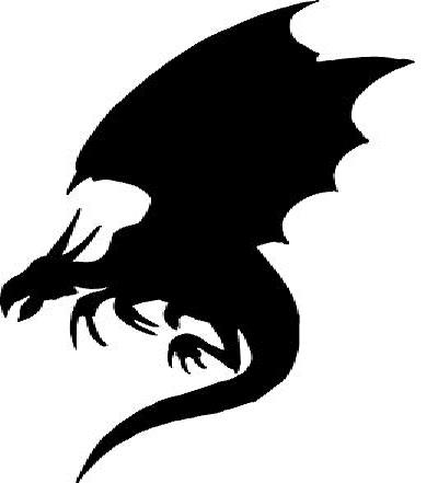 Dragon Silhouette Tattoo at GetDrawings | Free download